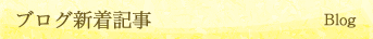 ブログ新着記事